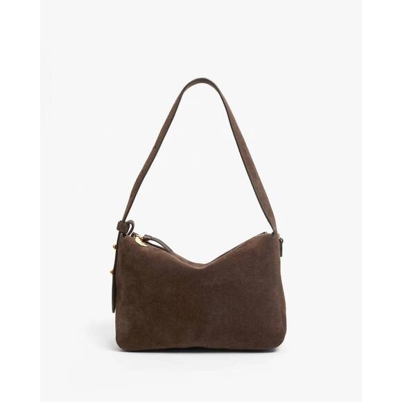 CLARE V. Handbags - NEW CLARE V. women's fleurine suede handbag in chocolate